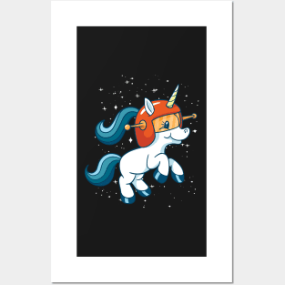 Space unicorn gift idea Posters and Art